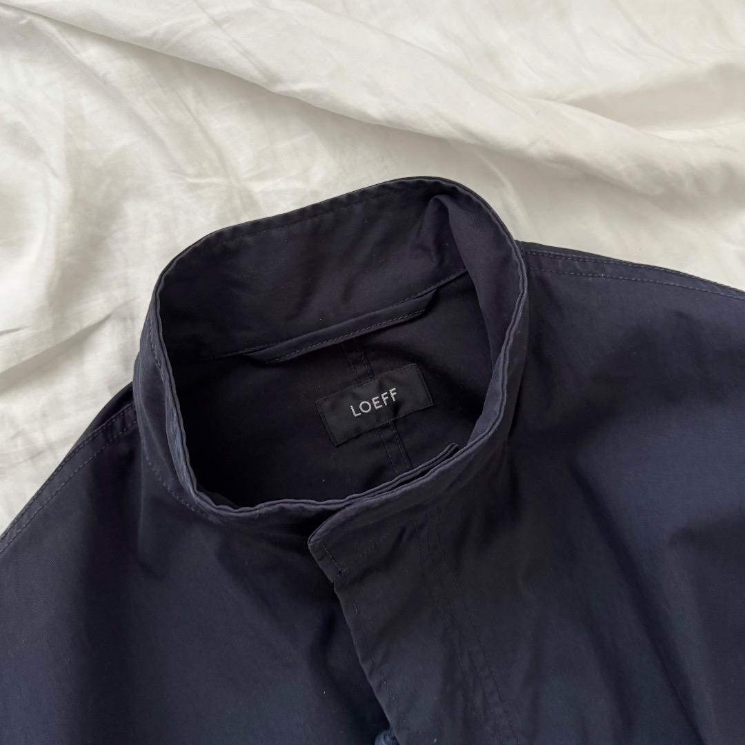 特価 LOEFF ロングコート ネイビー united arrows コットン