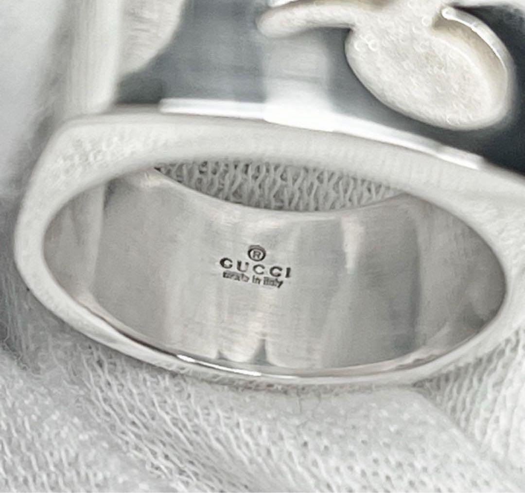 通販生活 ファッション 美品‼️GUCCI 星座（山羊座）ワイドリング 12.5号 アクセサリー