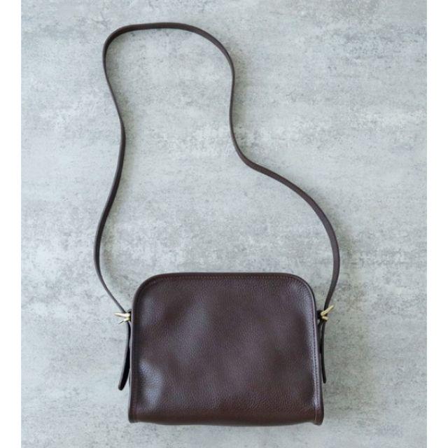 極美品✨パーリッシィ TIDEWAY パイピングレザーショルダー ダークブラウン