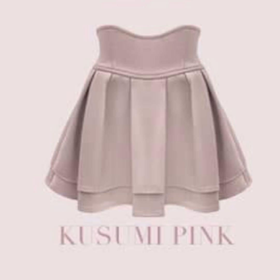 ミシェルマカロン 殿堂入り!!美脚になれるスカート♡ くすみピンク s 殿堂入り!!美脚になれるスカート♡（インナーパンツ付） くすみ