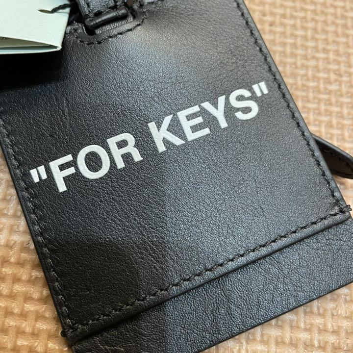 ☆新品☆オフホワイト FOR KEYS レザー キーリング ネック