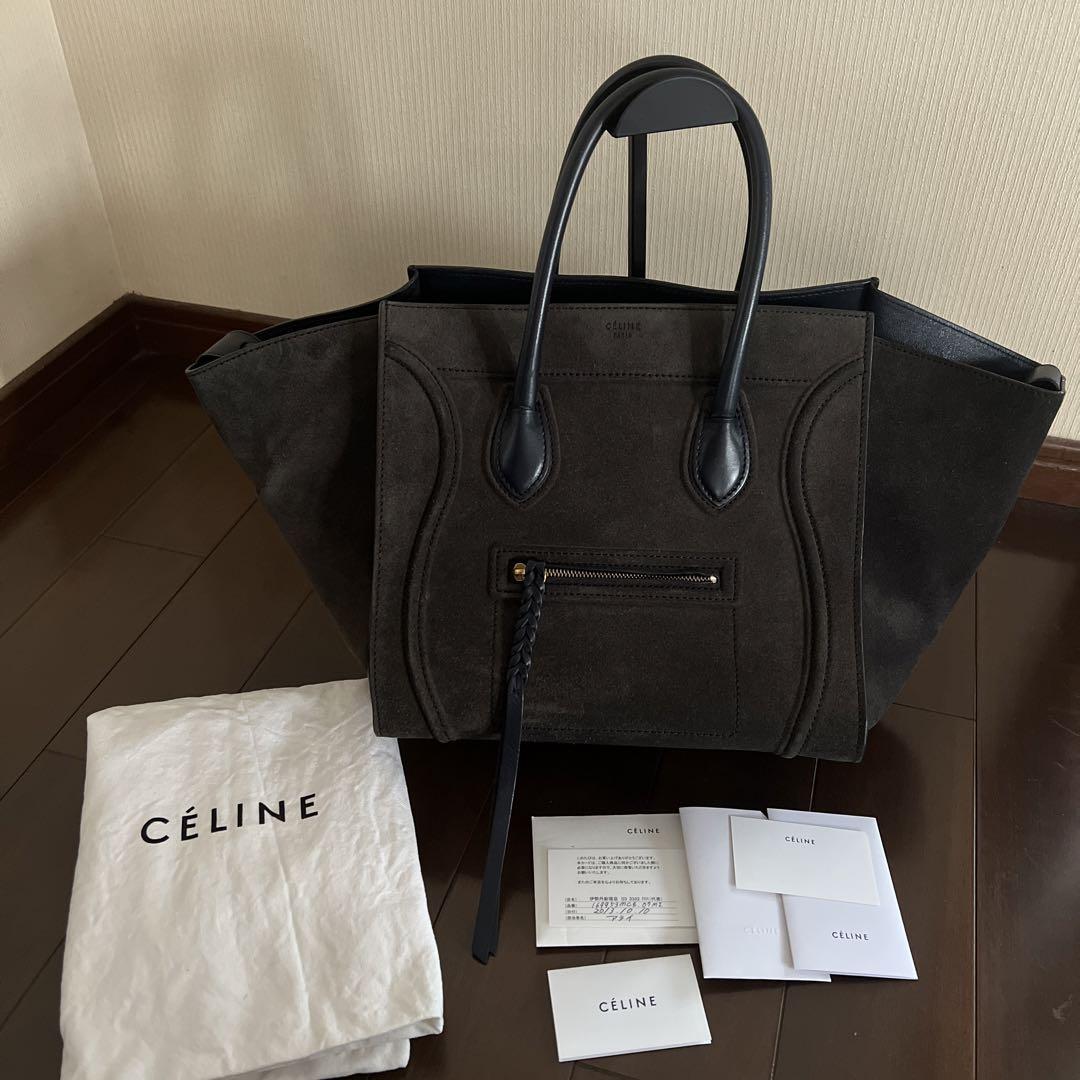 CELINE ラゲージ ファントム スエード