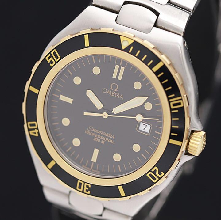 希少 美品 ラージ オメガ シーマスター 200 OMEGA クオーツ