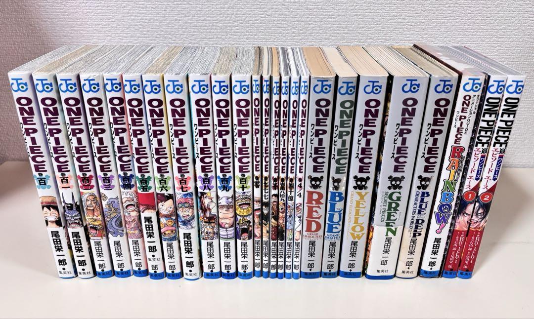 ワンピース 全巻初版　110巻　+関連本49冊　セット　まとめ売り　帯付き　希少