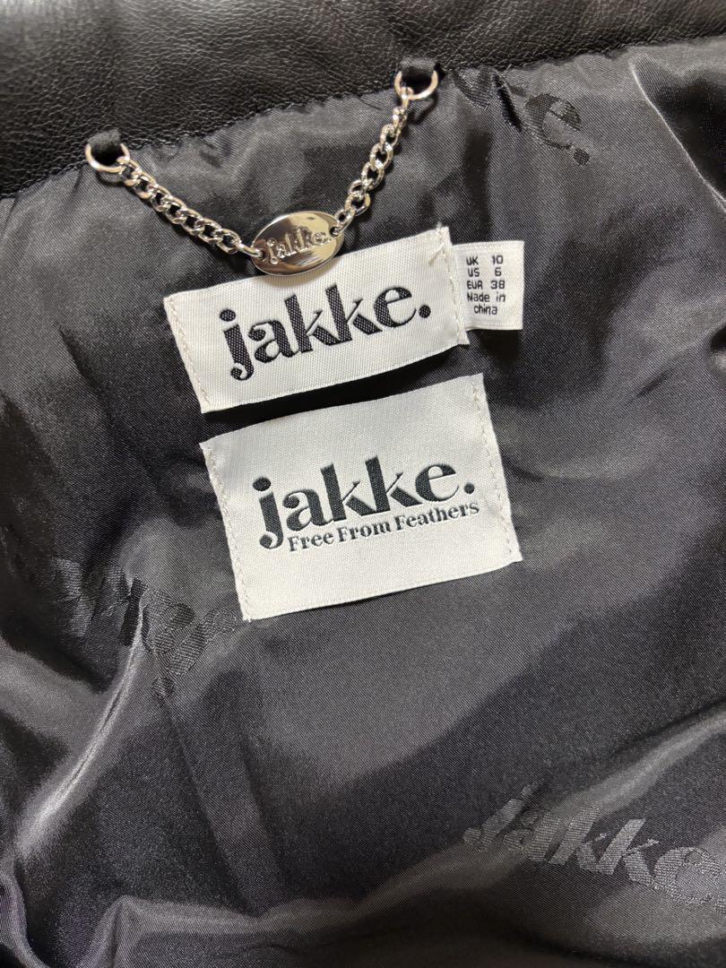 【極美品】JAKKE ジャッキー★パファーコート　レザー　ジャケット ロング
