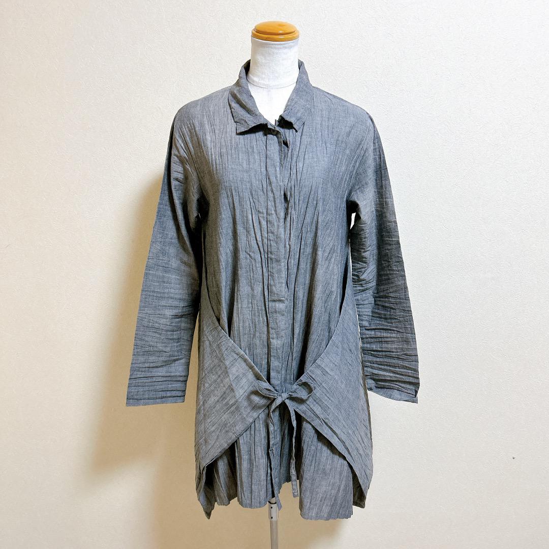爆買い！ ISSEY MIYAKE レディース チュニック 変形シャツ プリーツ HaaT トップス