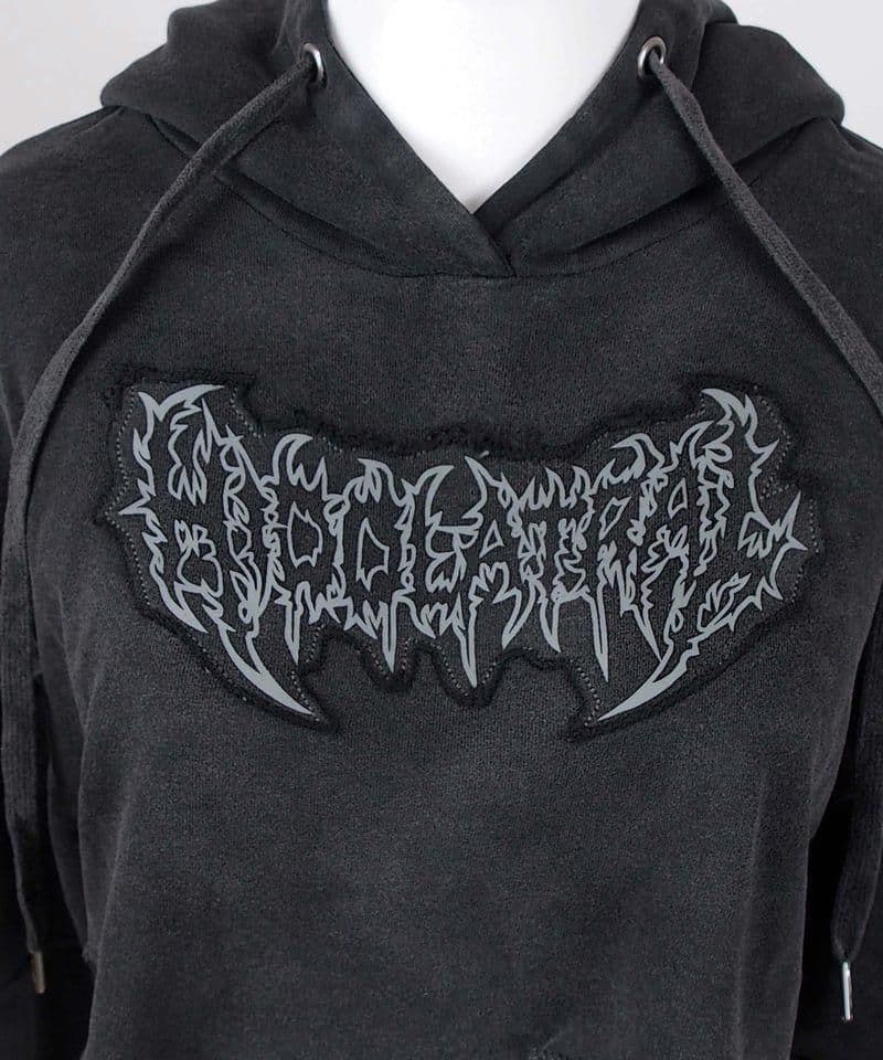 新品 イドラタールテオドール ダメージショート猫耳パーカー D.GRAY 地雷系 新品 イドラタールテオドール ダメージショート猫耳パーカー D.GRAY 地雷系