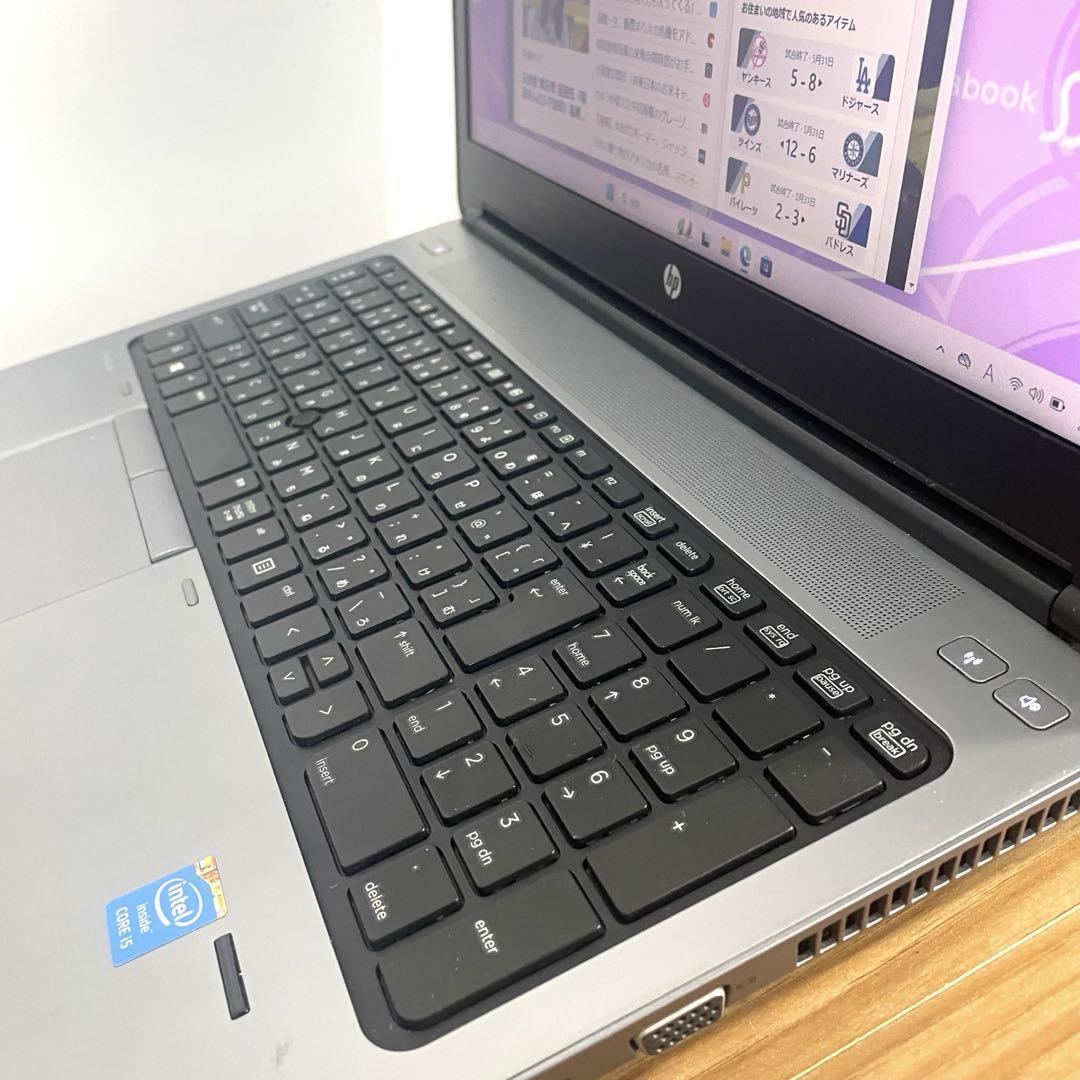 快適i5HPフルHD SSDメモリ8ギガカメラWindows11オフィスDVD