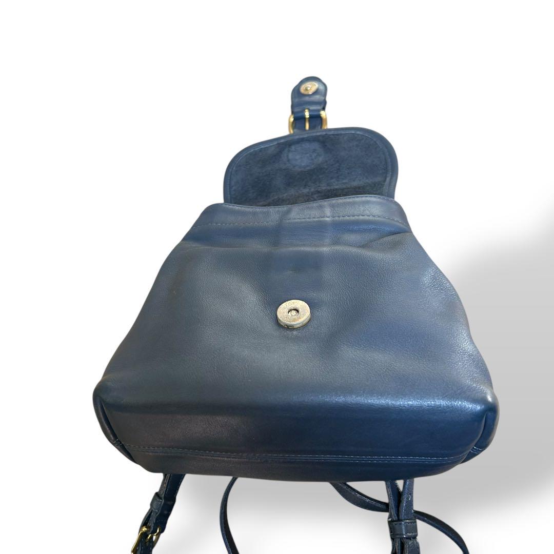 【NEW限定品】 リュック オールドコーチ COACH OLD オールレザー ベルト 水色 バッグ