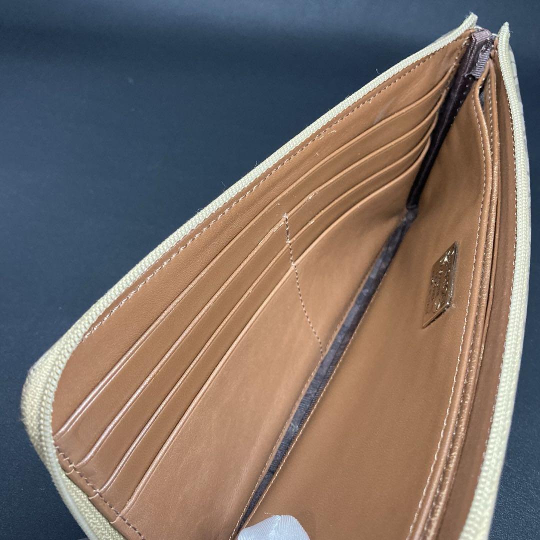 ゲラルディーニ　GHERARDINI 長財布　L字ラウンドファスナー　ゴールド