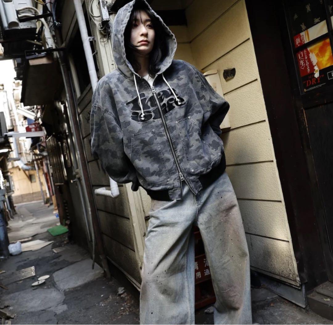 【希少】That's Life Front wave logo camo M