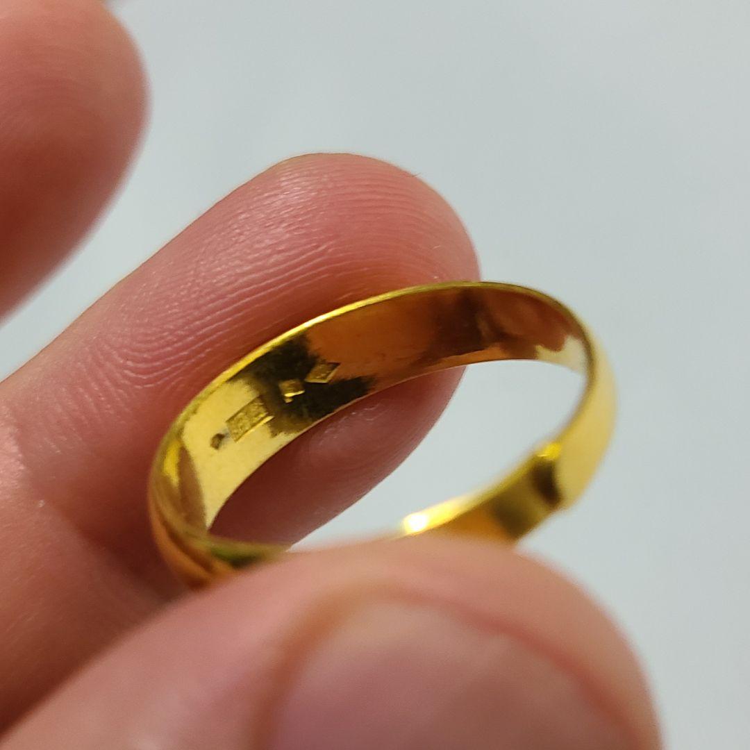 純金 k24 24k リング 指輪 資産 ゴールドリング かまぼこ 刻印有 9g