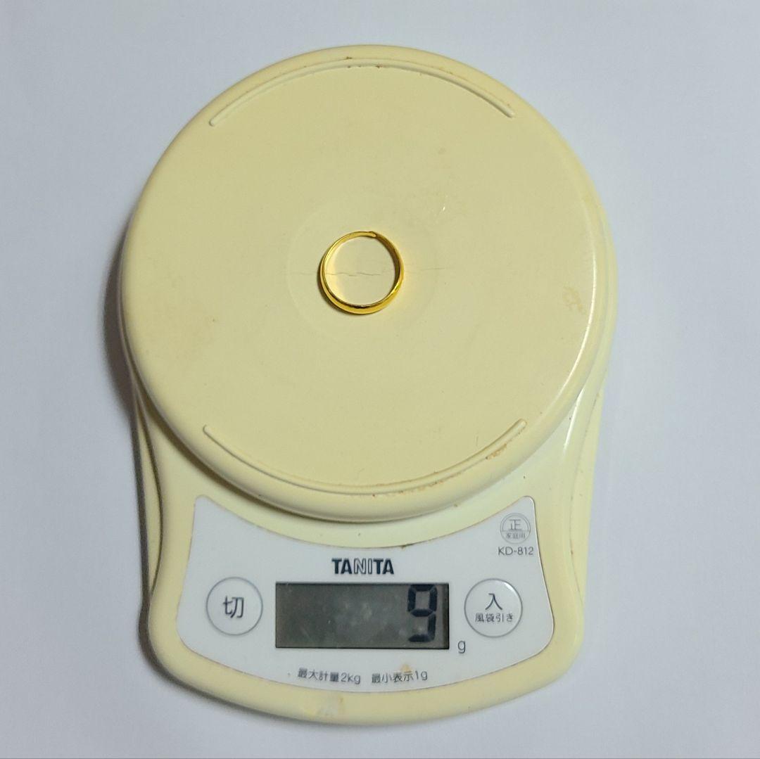純金 k24 24k リング 指輪 資産 ゴールドリング かまぼこ 刻印有 9g
