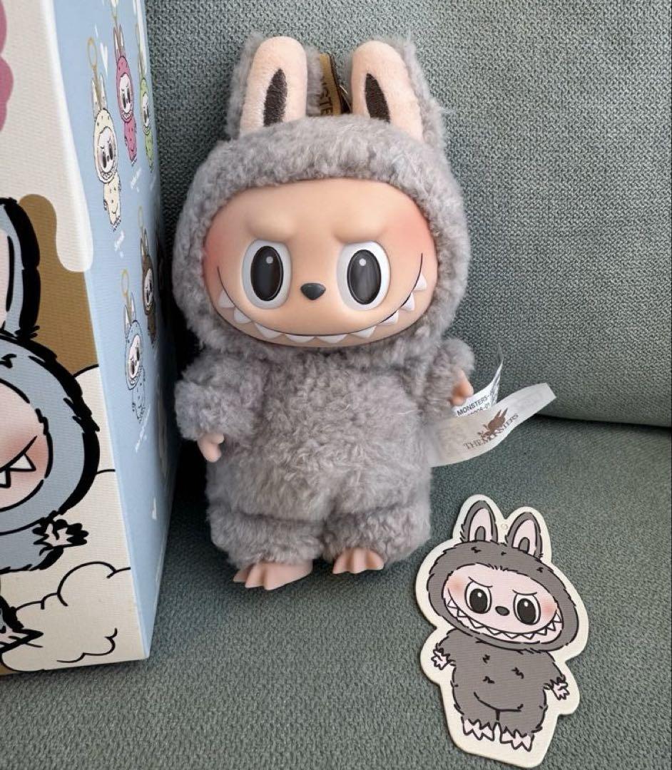 正規品】ラブブ マカロン Sesame Bean グレー LABUBU - メルカリ