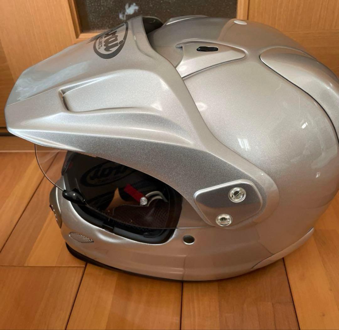 フルフェイスヘルメット シルバー