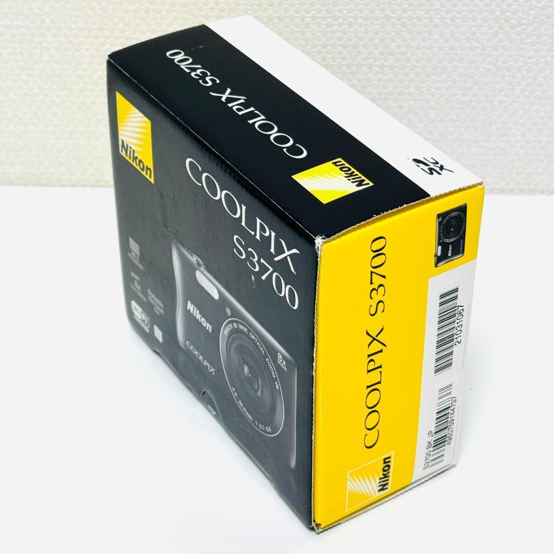 Nikon ニコン COOLPIX S3700 BK デジカメ 箱付き ブラック