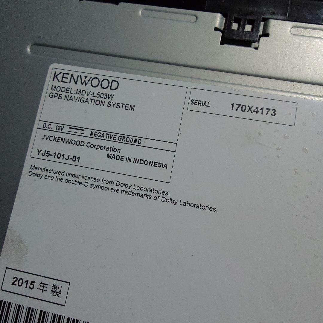 KENWOOD MDV-L503W 中古ナビ CD/DVD 2015年製