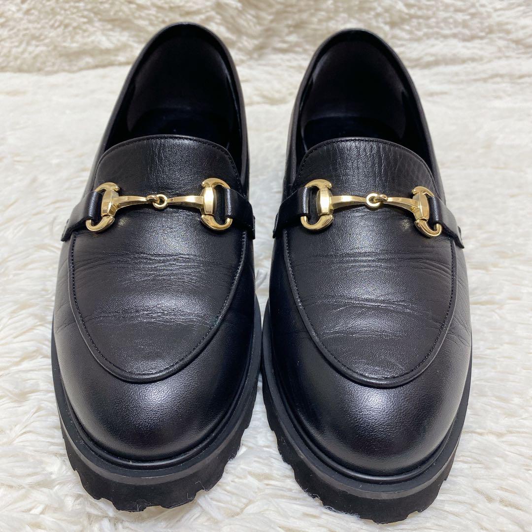 【極美品】ヒミコ 防水ビットローファー ブラック 元箱・保存袋付き 極美品】ヒミコ 防水ビットローファー ブラック 元箱・保存袋