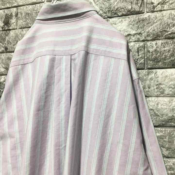 希少 ストライプシャツ ビッグシルエット XL HSk76-m84420669402 Brooks Brothers 通販好評