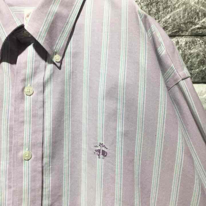 希少 ストライプシャツ ビッグシルエット XL HSk76-m84420669402 Brooks Brothers 通販好評