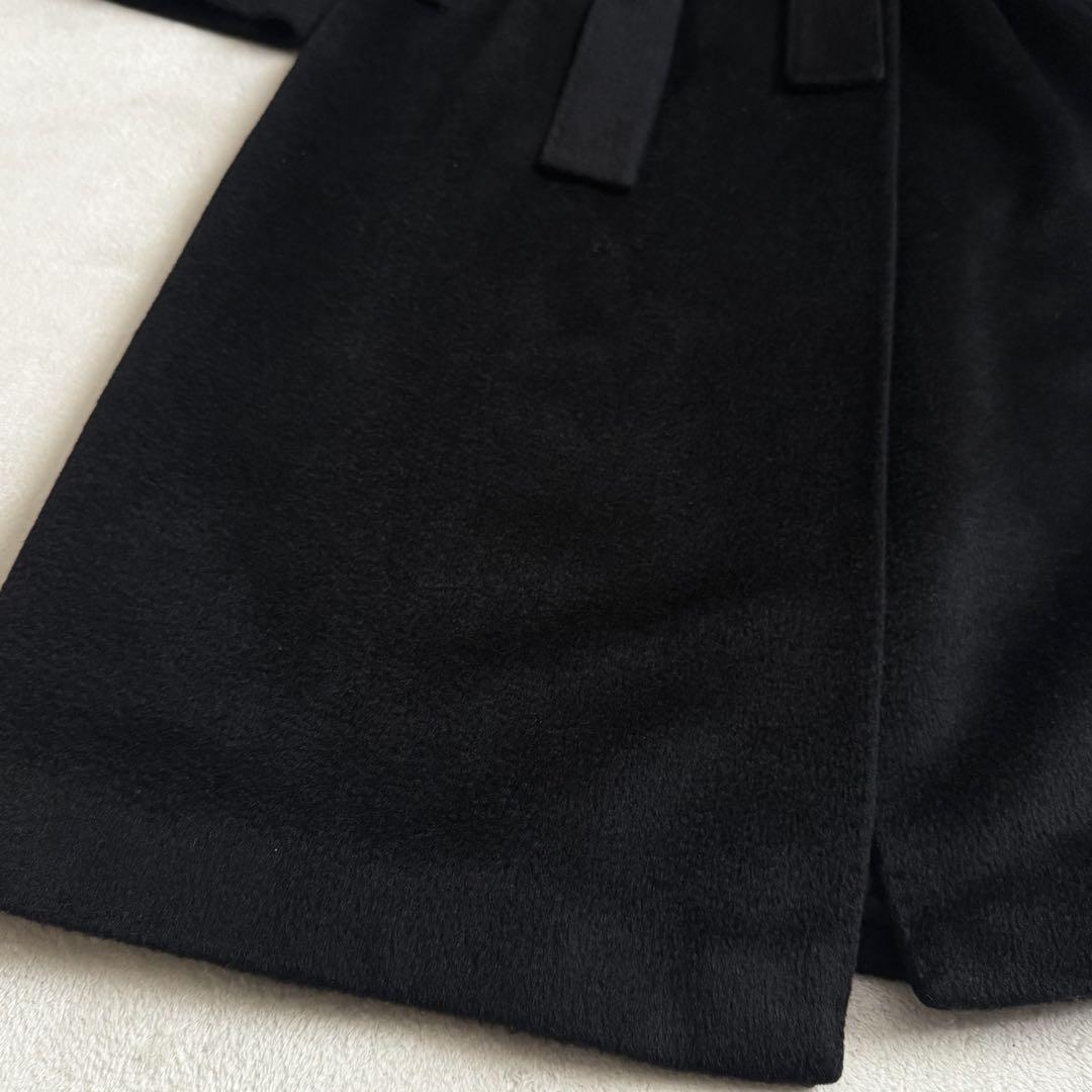 MaxMara 白タグ 現行 キャメル100% マニュエラ ロングコート 黒