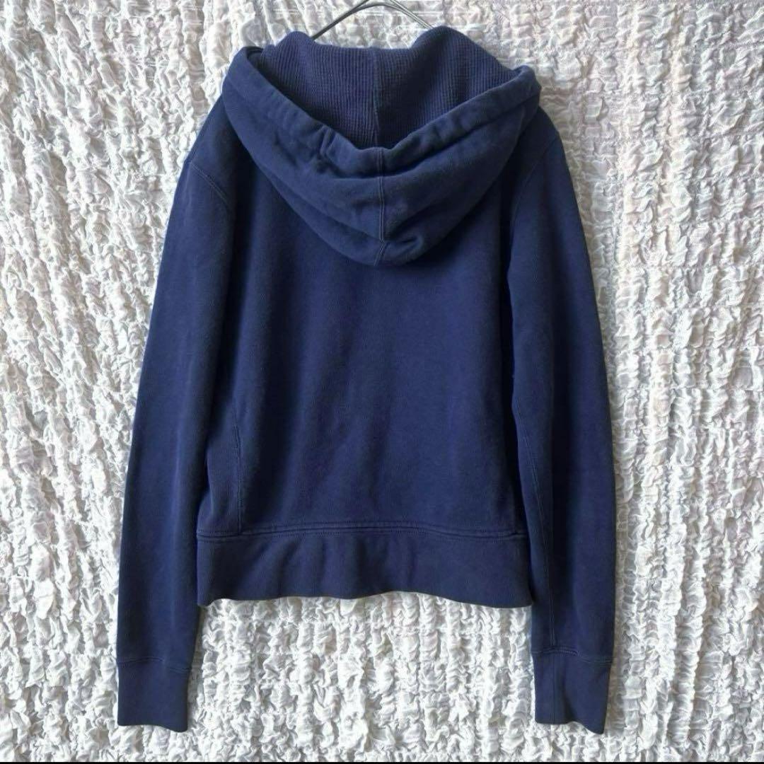 Mサイズ　ラルフローレン　パーカー　ネイビー　フルジップ　ジップアップ　フード