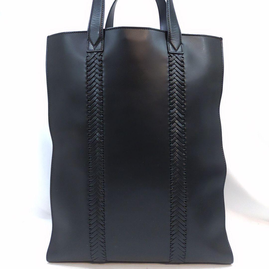【希少・極美品】アルマーニ トートバッグ 2way ショルダー 編込 レザー 黒 【希少・極美品】アルマーニ トートバッグ 2way ショルダー 編込 レザー 黒