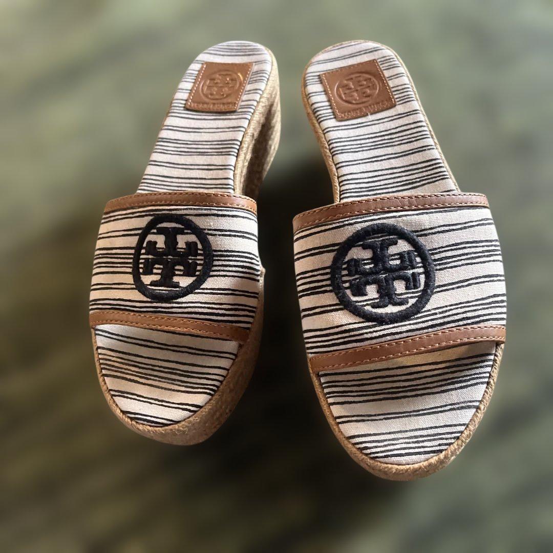 Tory Burch Tモノグラム エスパドリーユ スライド サンダル エスパドリーユ レディース | トリー バーチ 公式オンライン
