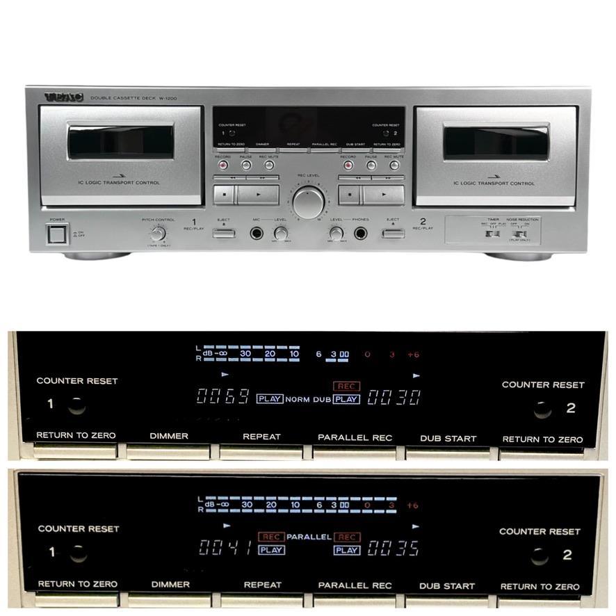 ◆優良美品◆ TEAC ダブルカセットデッキ W-1200(S)