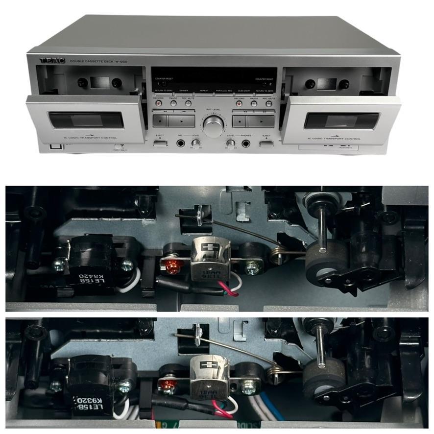 ◆優良美品◆ TEAC ダブルカセットデッキ W-1200(S)