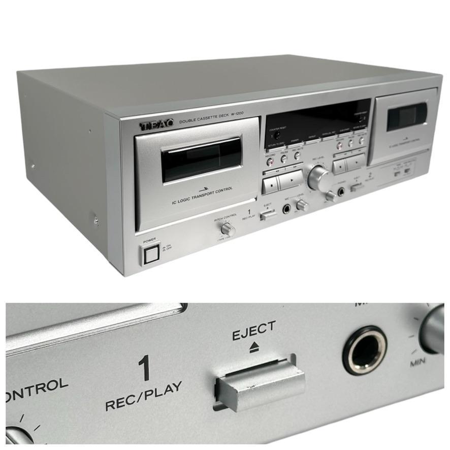 ◆優良美品◆ TEAC ダブルカセットデッキ W-1200(S)