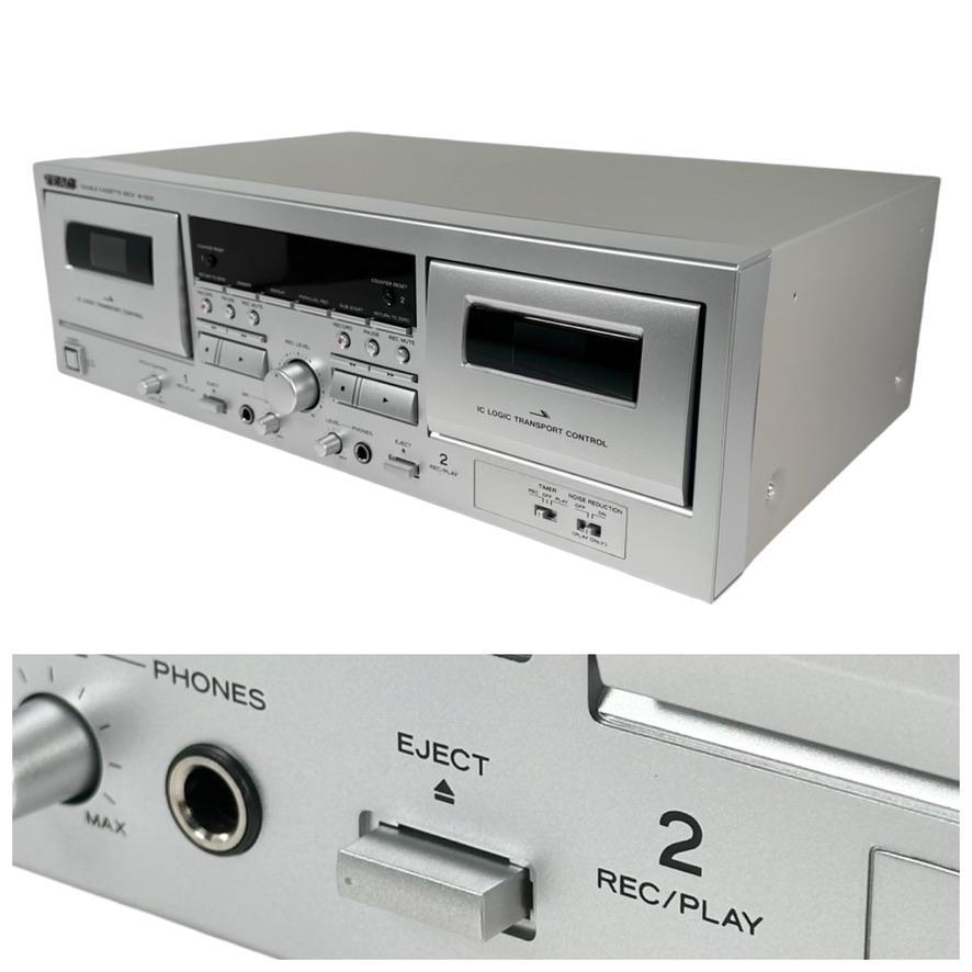 ◆優良美品◆ TEAC ダブルカセットデッキ W-1200(S)