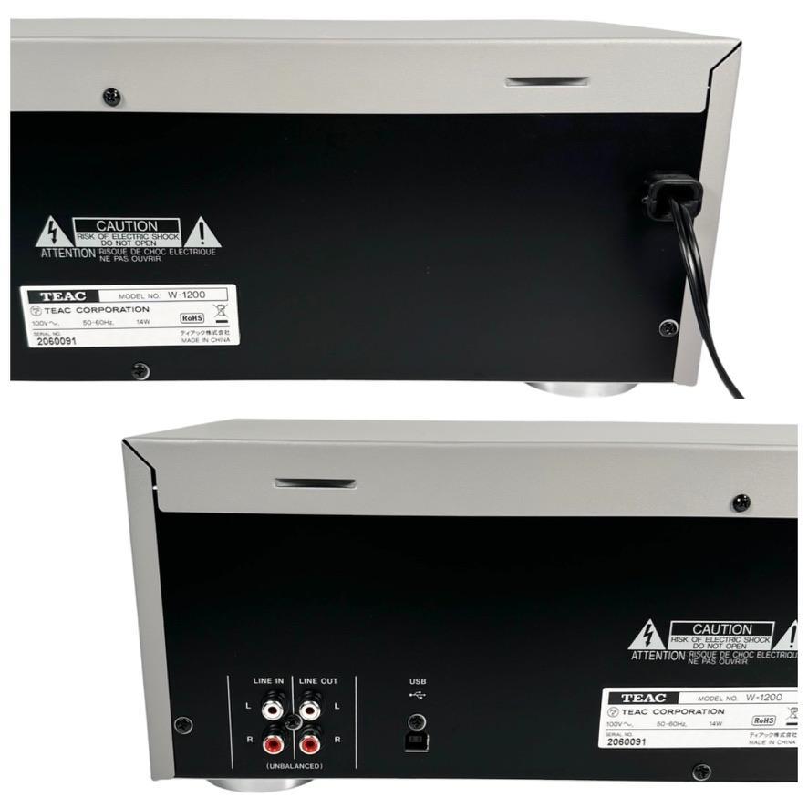 ◆優良美品◆ TEAC ダブルカセットデッキ W-1200(S)