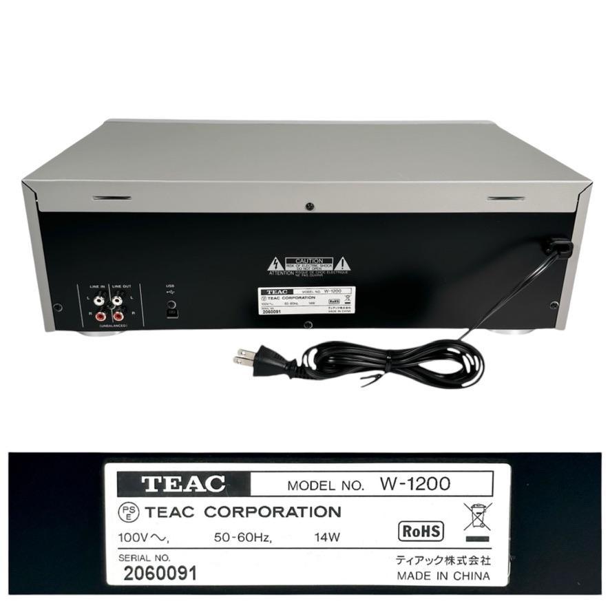 ◆優良美品◆ TEAC ダブルカセットデッキ W-1200(S)