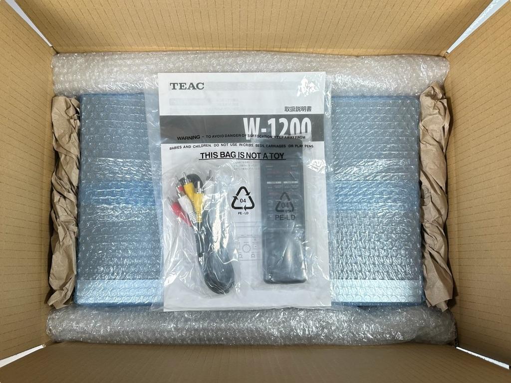 ◆優良美品◆ TEAC ダブルカセットデッキ W-1200(S)