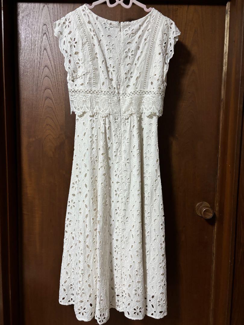 23SS♡大人気即完売♡Noelaノエラコットンレ ースマキシワンピ　 白M