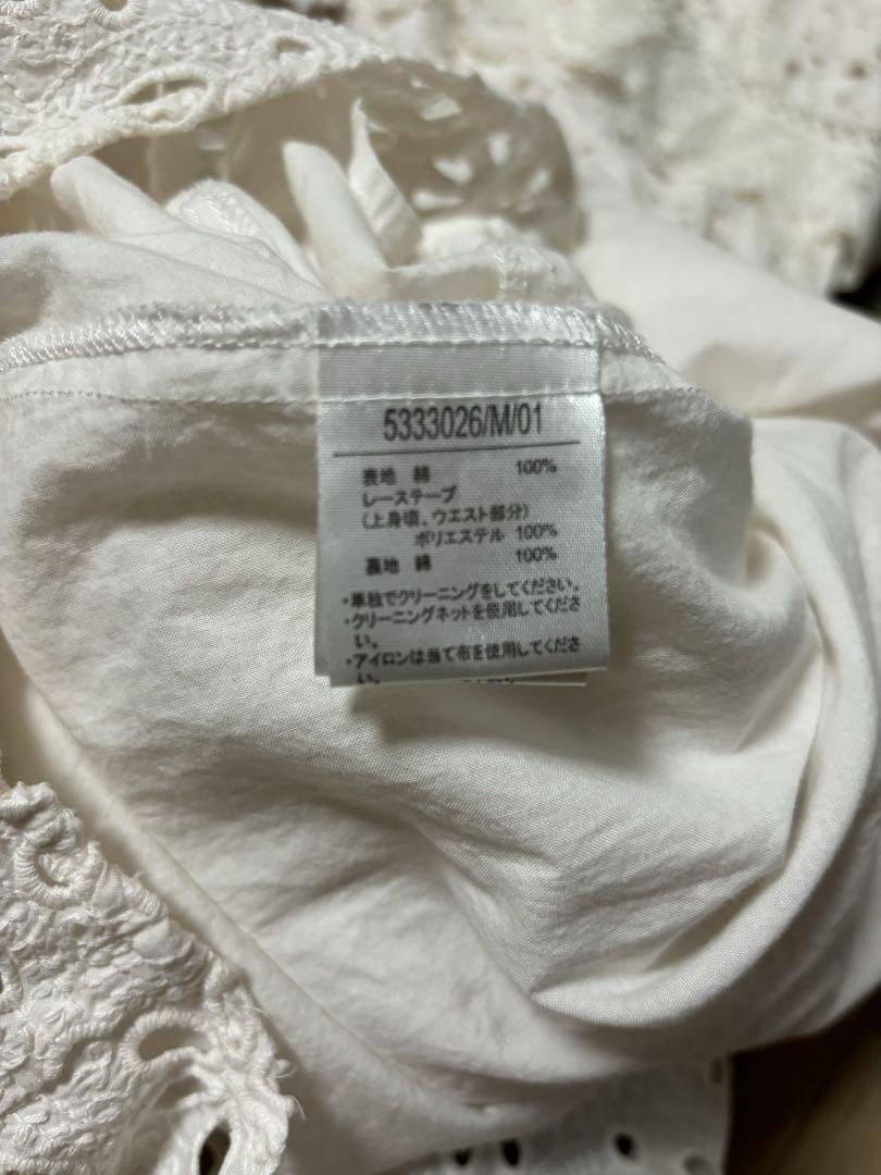 23SS♡大人気即完売♡Noelaノエラコットンレ ースマキシワンピ　 白M