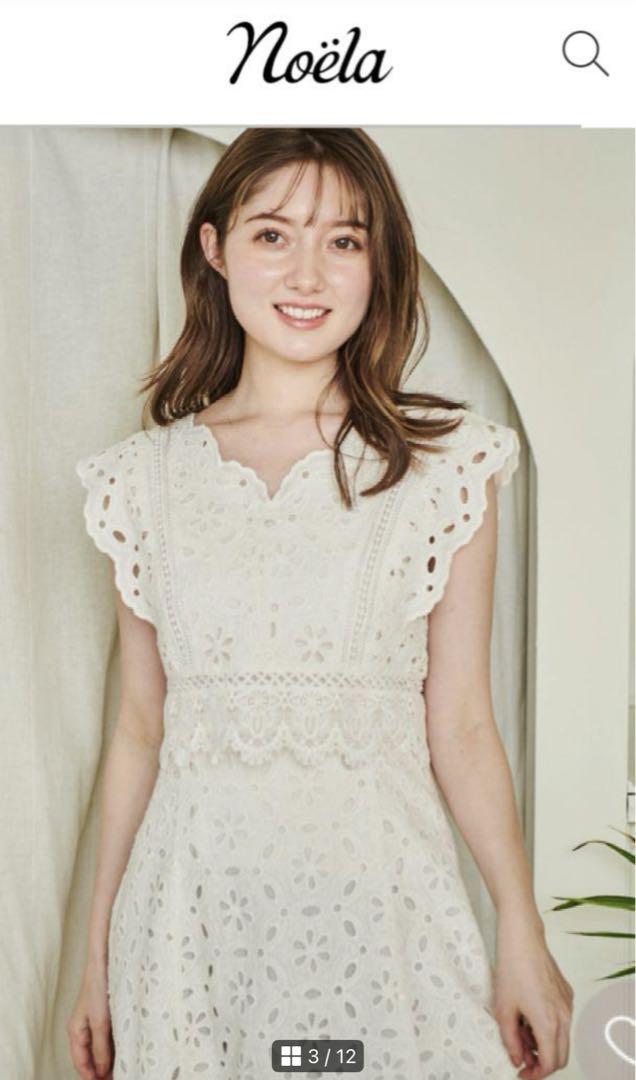 23SS♡大人気即完売♡Noelaノエラコットンレ ースマキシワンピ　 白M