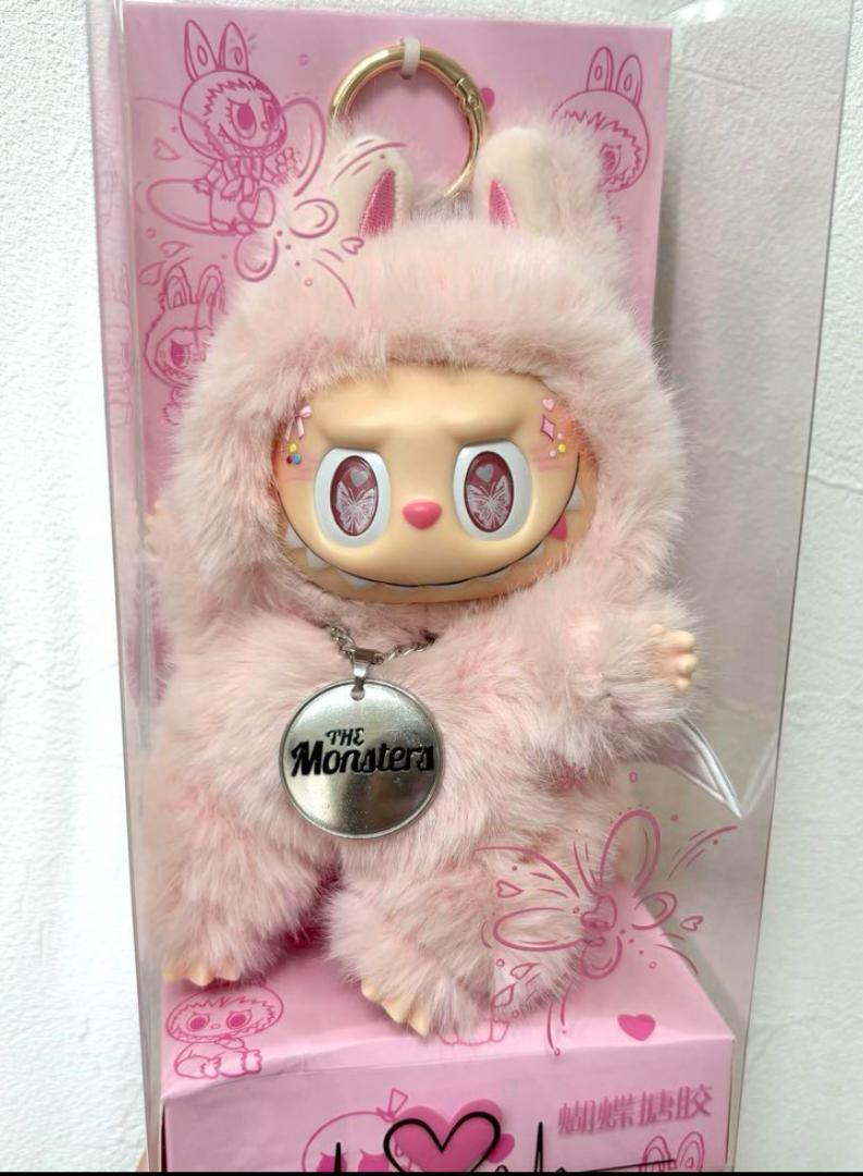 【新品】ラpuブ ぬいぐるみ ふわふわ ピンク Angel