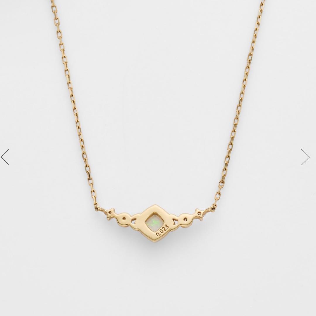 【新品未使用】agete K10オパールネックレス　アガット　ダイヤモンド