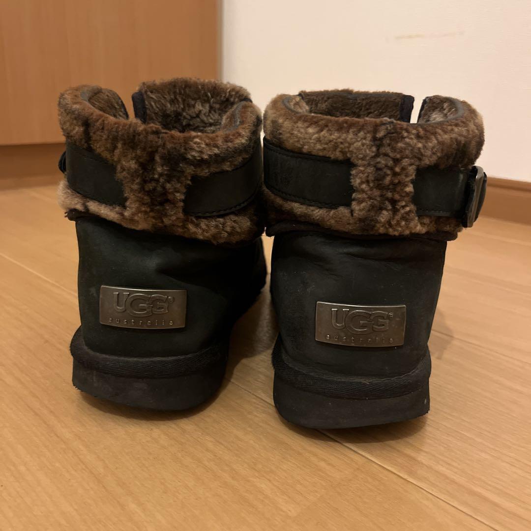 UGG ブラック ムートンブーツ 25.5センチ - メルカリ