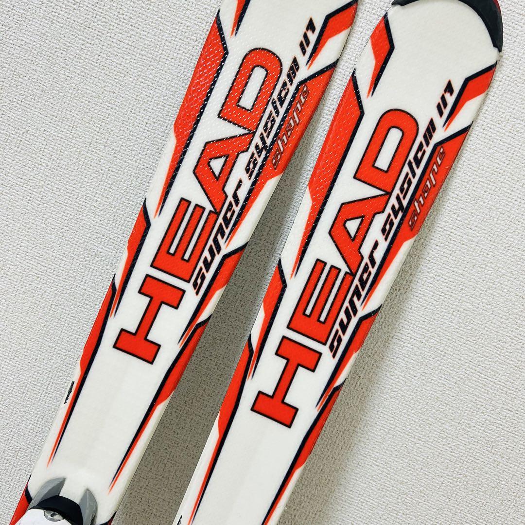 【美品】HEAD supershape 117cm スキー板 スーパーシェイプ