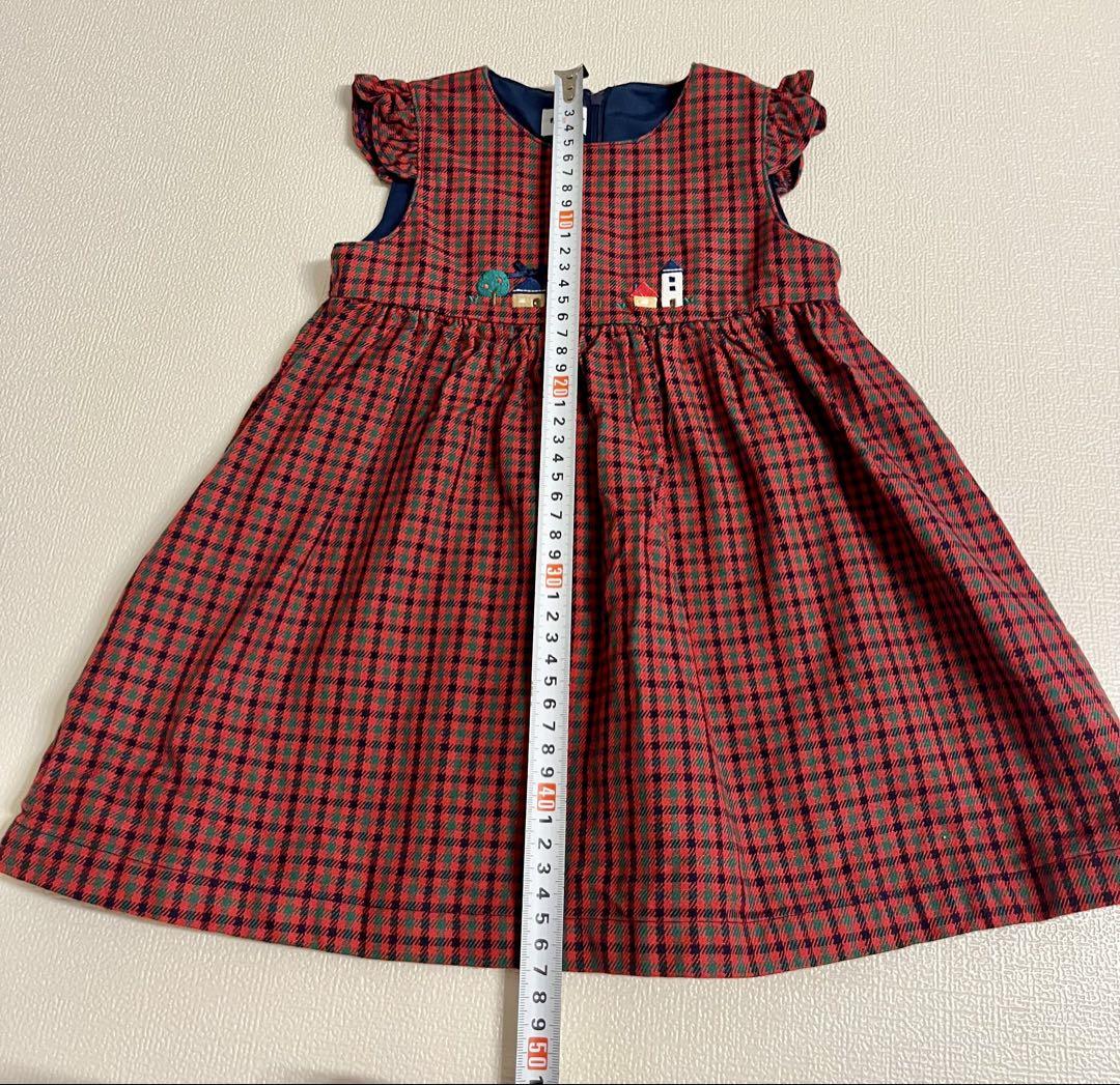 新製品情報も満載 最終値下げ☆美品☆ ファミリア familiar ジャンパースカート 90 ワンピース