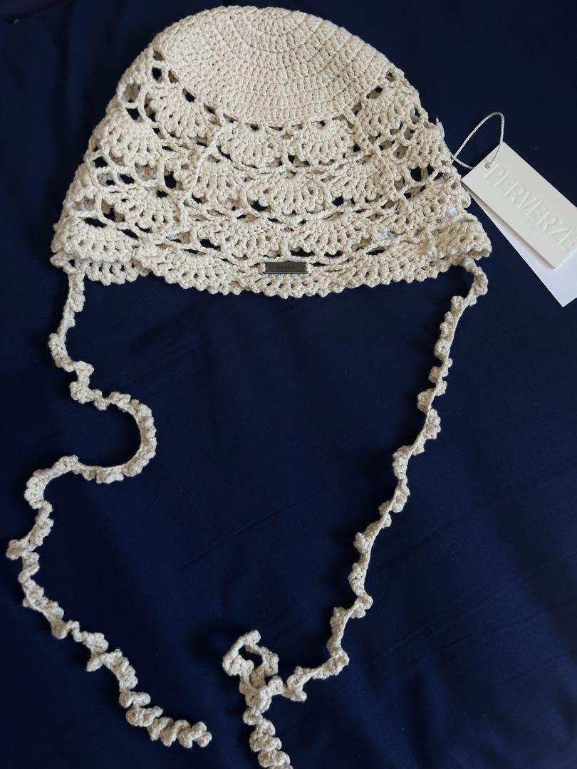 PERVERZE】Scalloped Crochet Headdress
