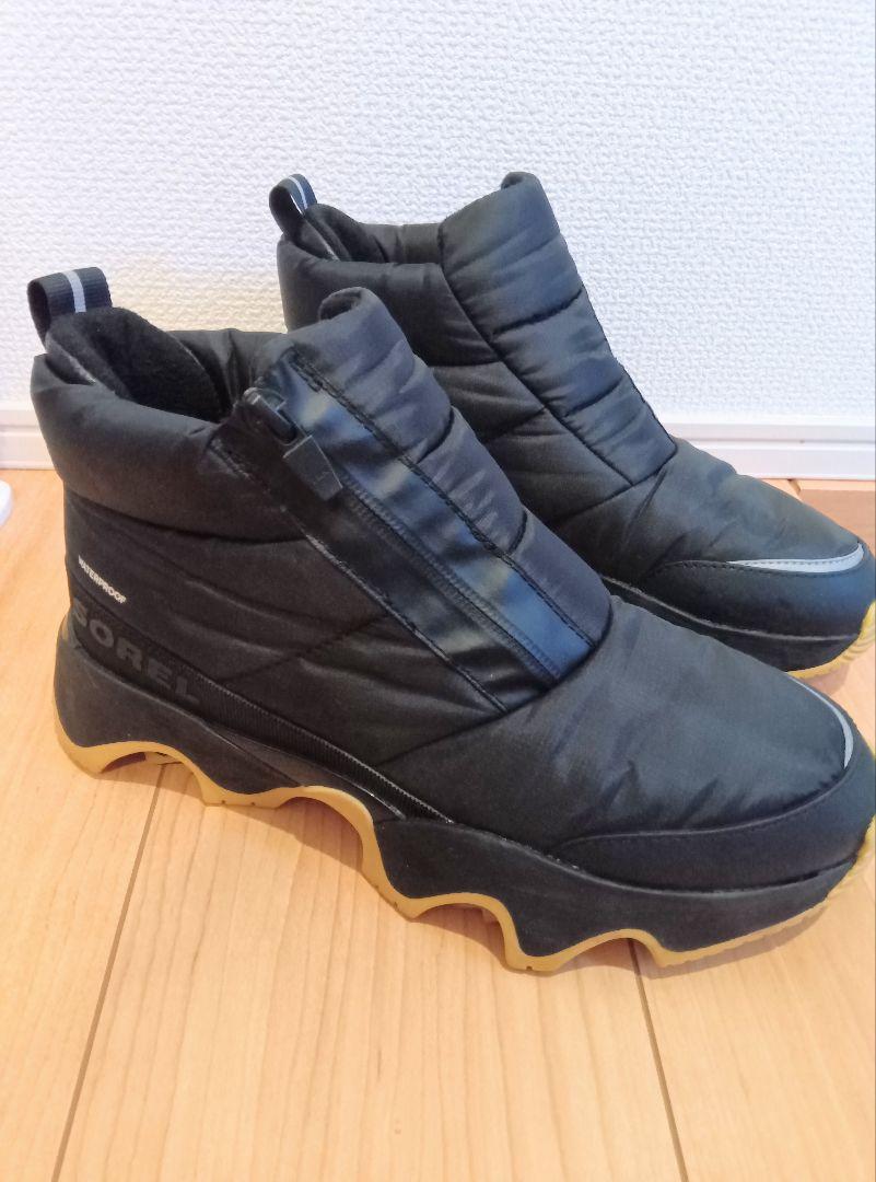 ソレルスノーブーツ　キネティックインパクト パフィー ジップ ウォータープルーフ