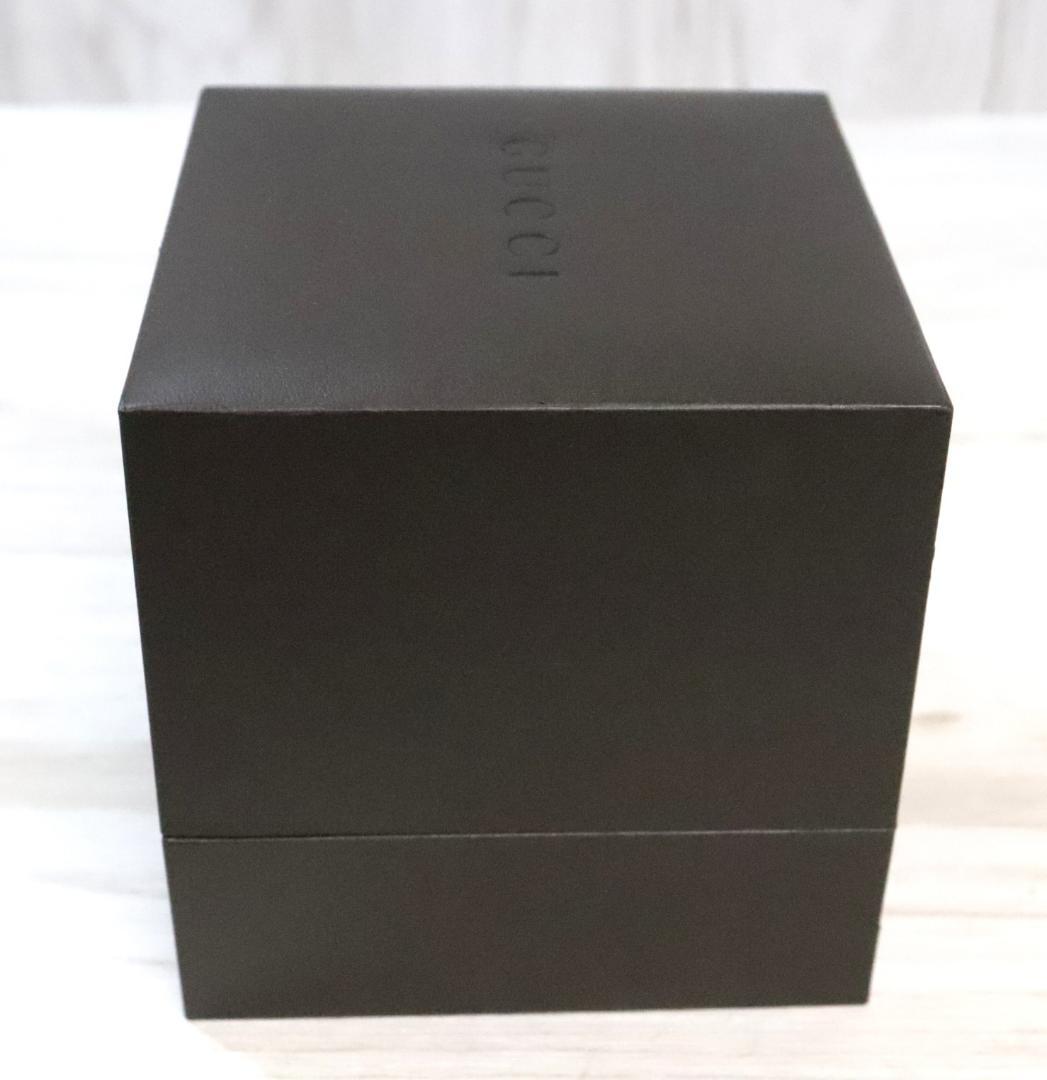 ■GUCCI 腕時計 バングル レザー 7800L ブラック 箱付き グッチ