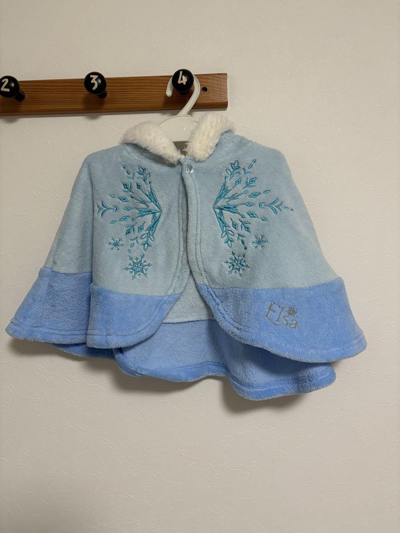 新品　エルサドレス　ポンチョ　靴　グリッターバレエシューズ　カチューシャ