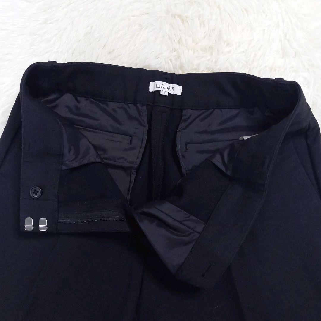 美品✨PLST プラステ ノーカラーセットアップ スーツ ブラック L 1ボタン