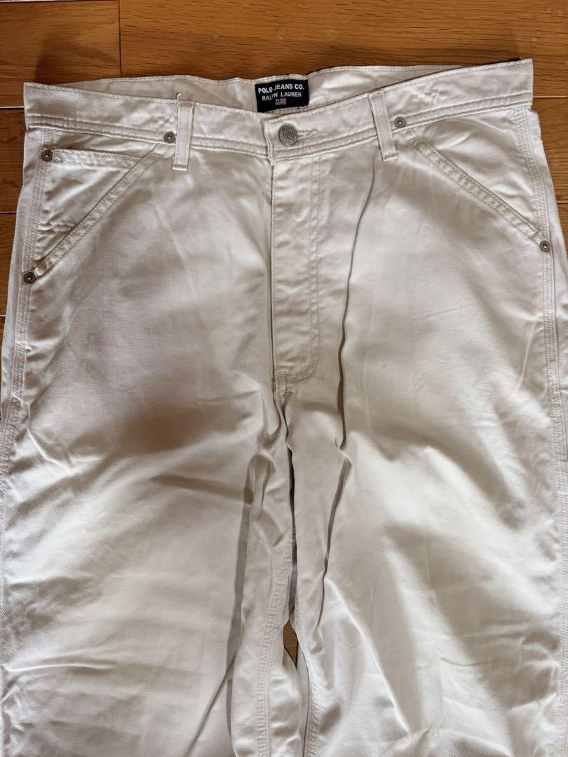 POLO JEANS CO コットン　ペインターパンツ　チノパン　刺繍　90s