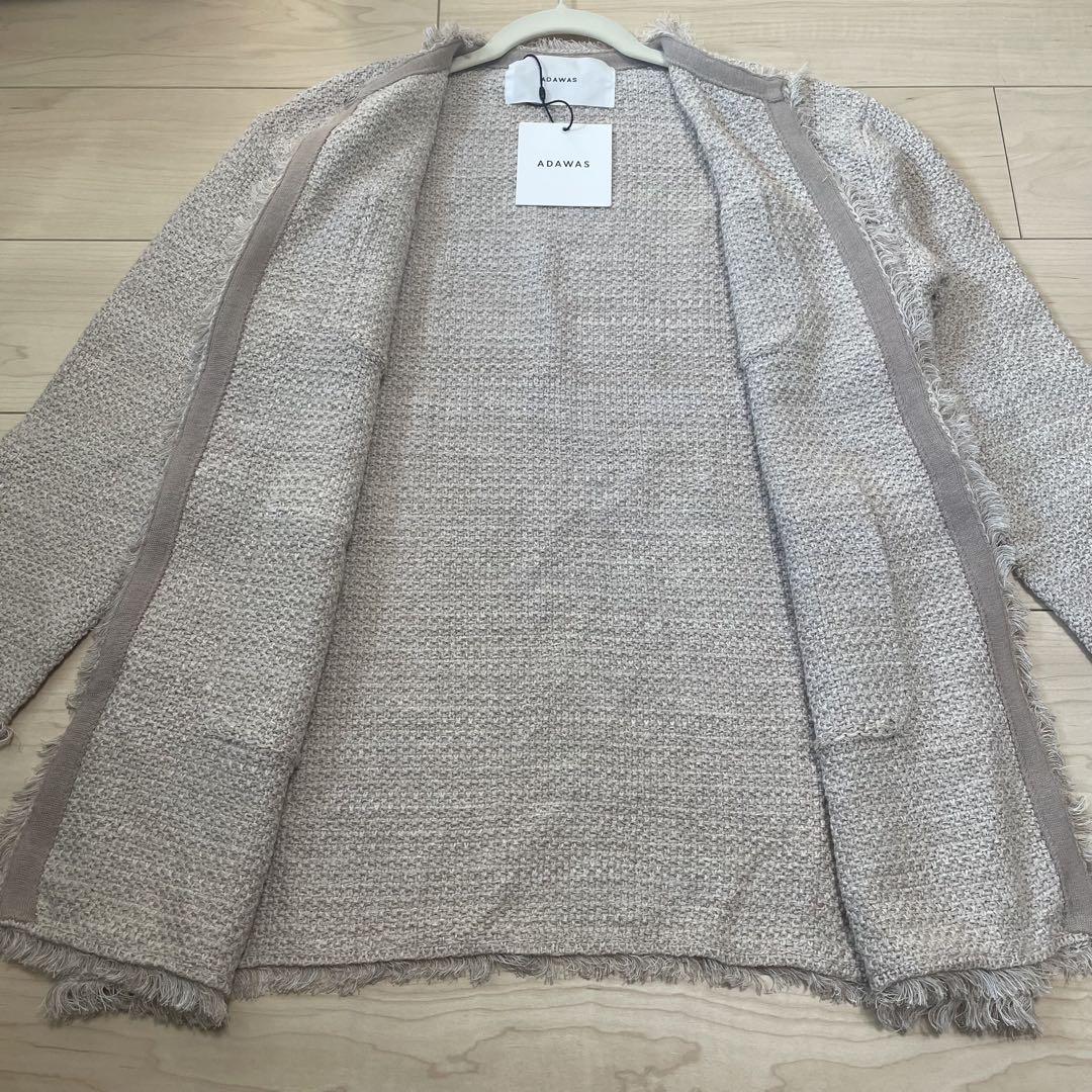 新品✨ ADAWAS ニットツイード 4ポケットジャケット 金ボタン